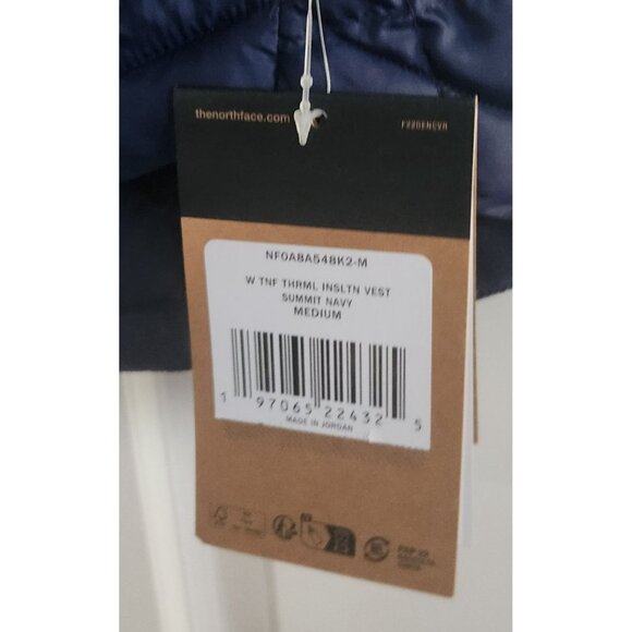 The North Face Womens Thermoball Insulated Vest Summit Navy Size Medium - Picture 3 of 3